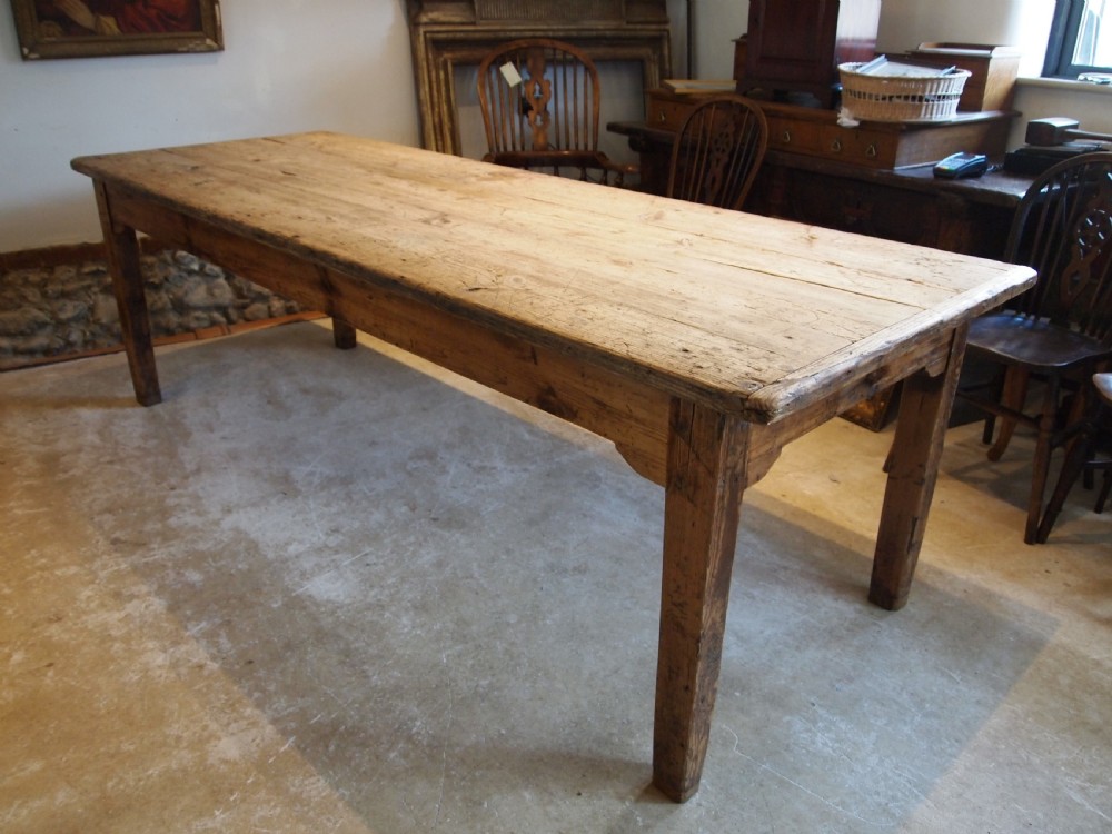Table rare large country house refectory farmhouse Geoerge III c1800 View V
