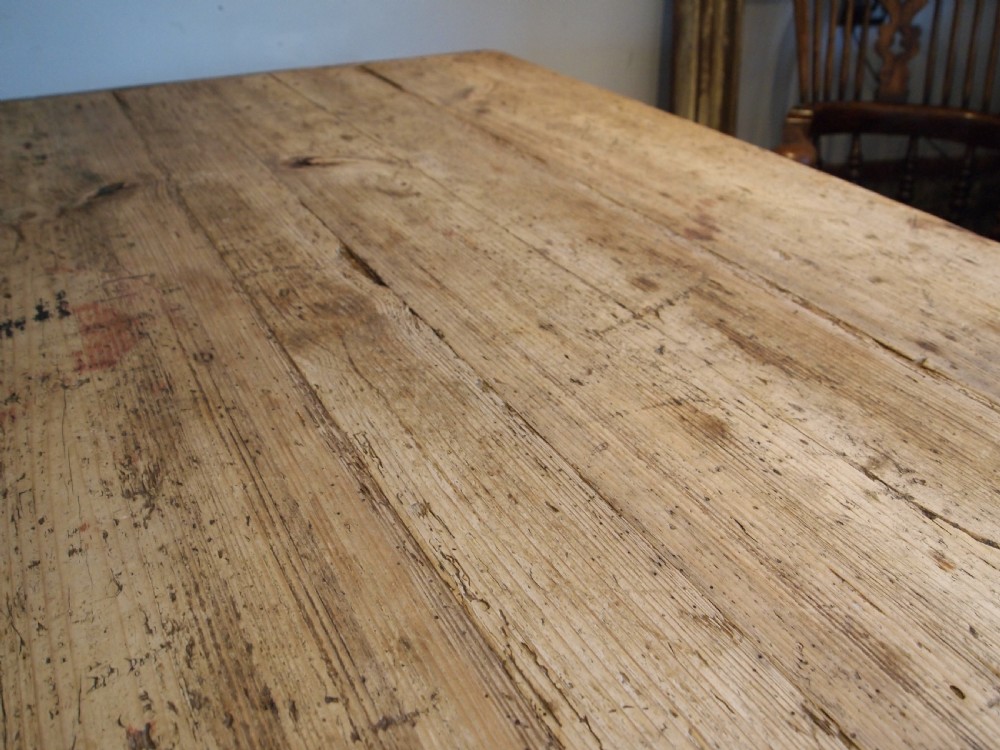 Table rare large country house refectory farmhouse Geoerge III c1800 View VII
