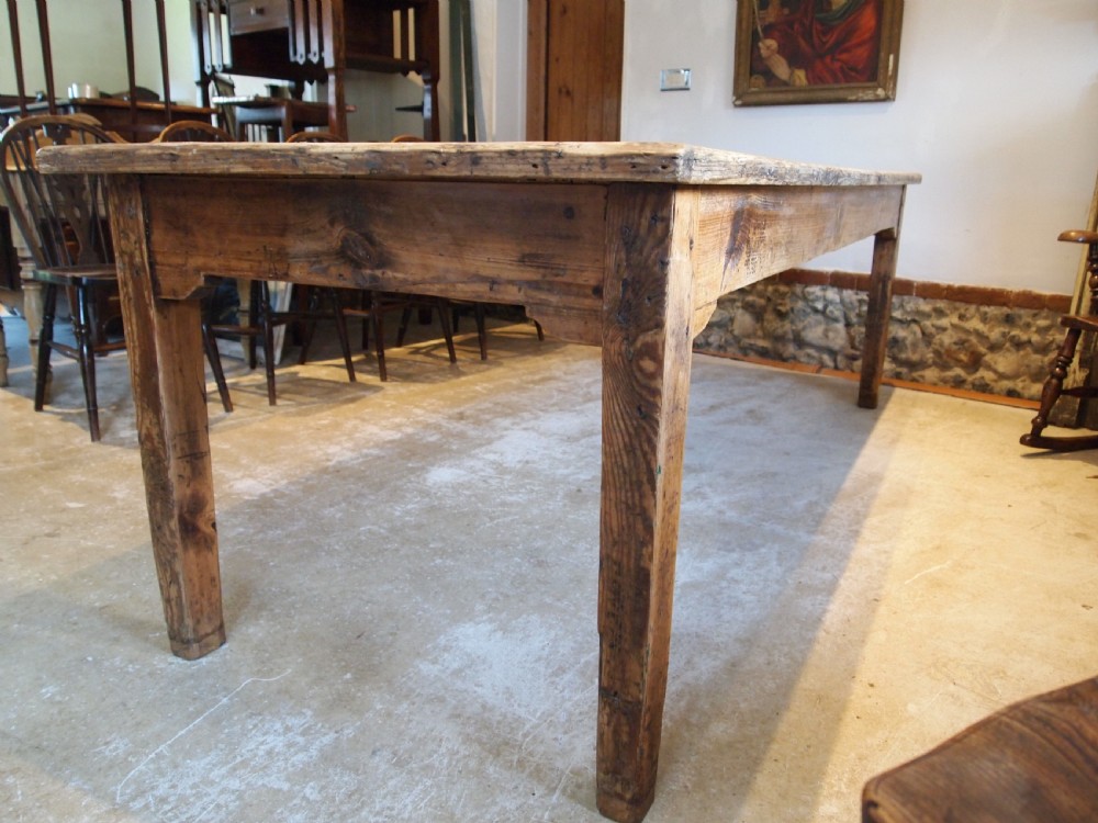 Table rare large country house refectory farmhouse Geoerge III c1800 View IX