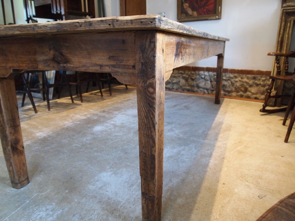 Table rare large country house refectory farmhouse Geoerge III c1800 View XIII