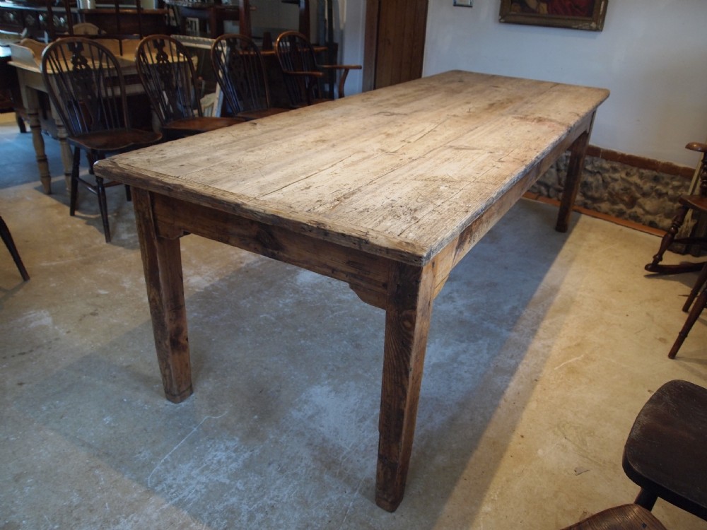Table rare large country house refectory farmhouse Geoerge III c1800 View XIV