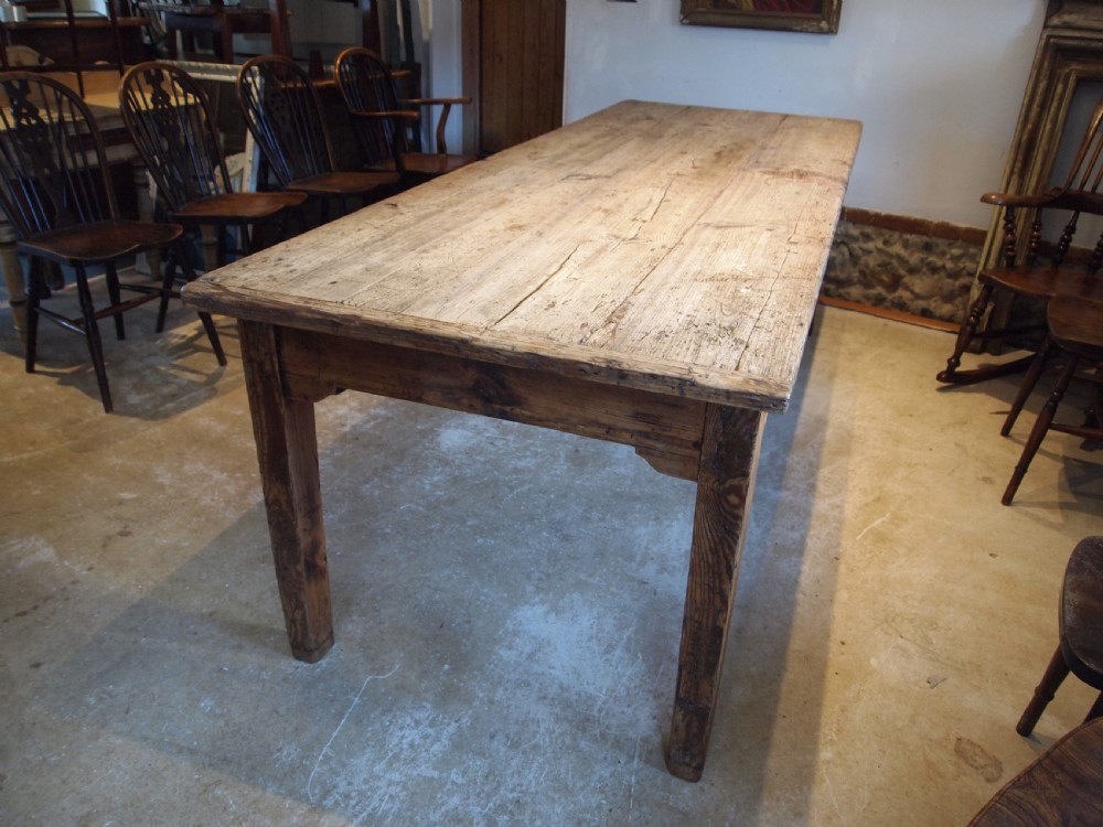 Table rare large country house refectory farmhouse Geoerge III c1800 View XV