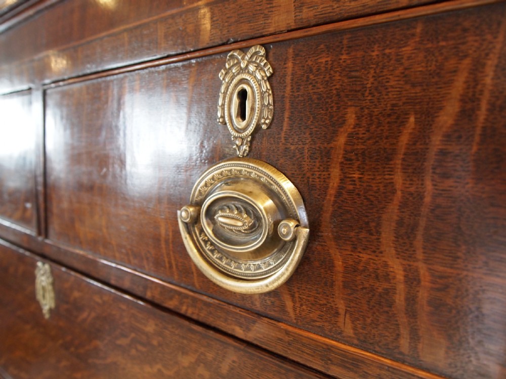 Chest of drawers stunning George III Oak c1790 View V