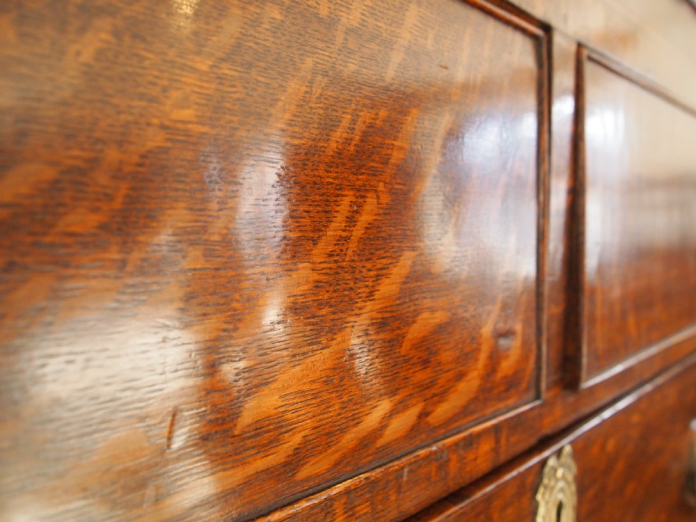 Chest of drawers stunning George III Oak c1790 View XIII