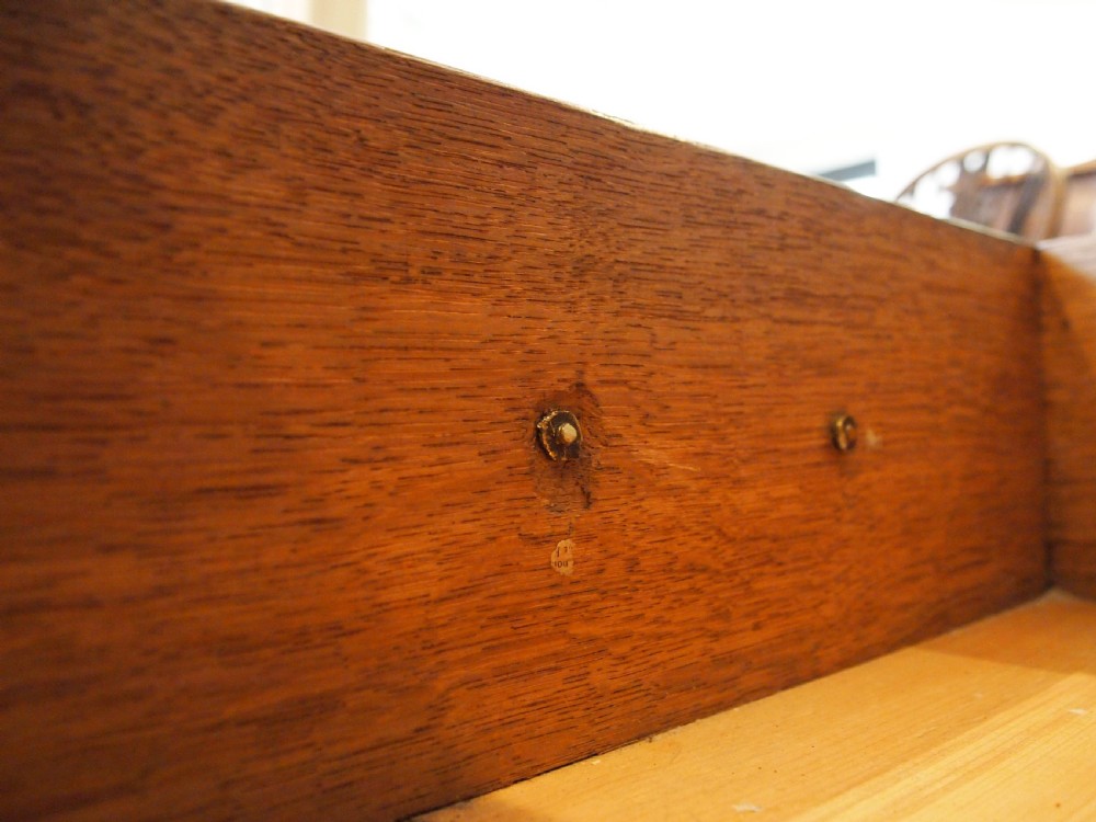 Chest of drawers fine rare small George III Oak c1780 View V