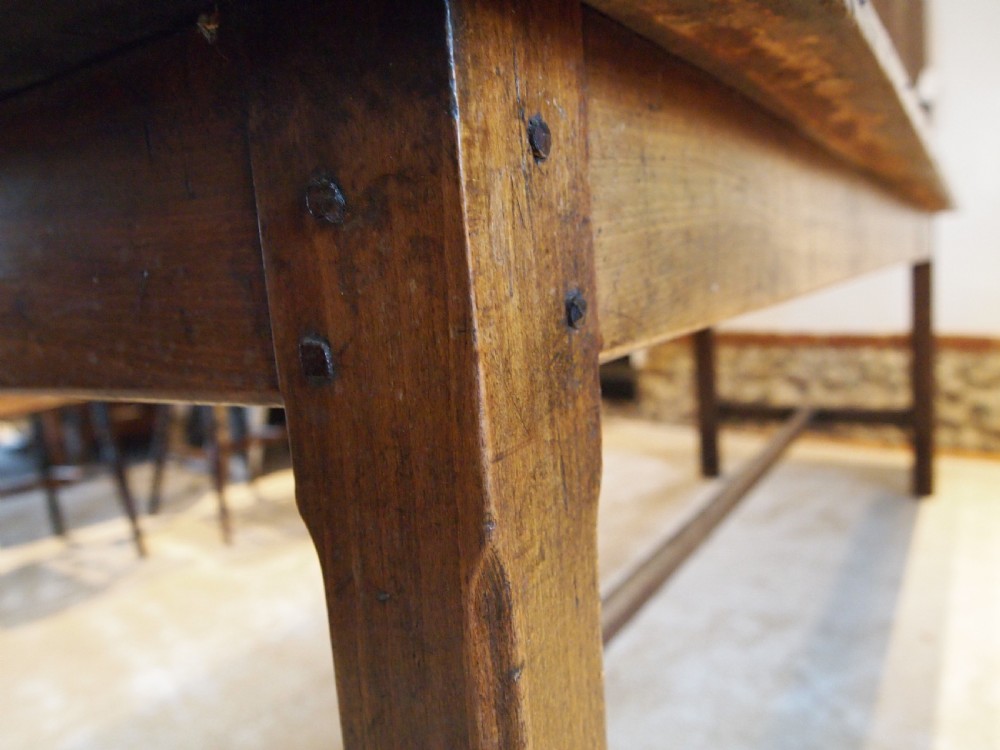 Table refectory dining farmhouse French Beech c1860 View XII