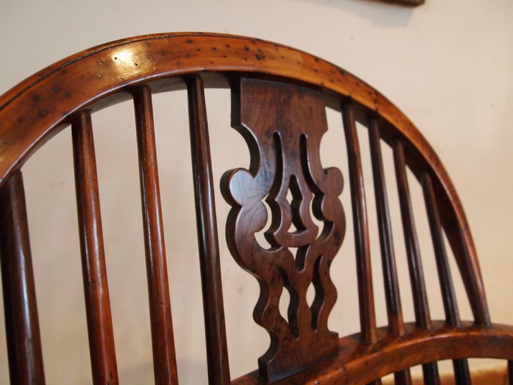 Chair Windsor Pippy & Burr Yew Very fine George III c1800 View IV