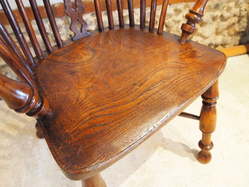 Chair Windsor Pippy & Burr Yew Very fine George III c1800 View V