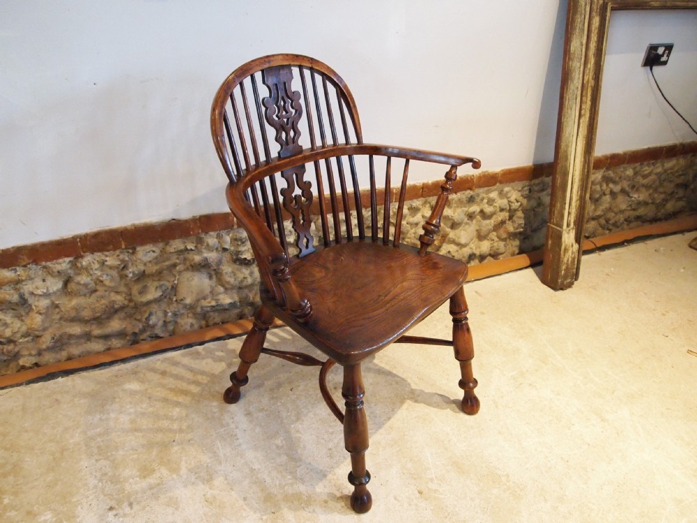 Chair Windsor Pippy & Burr Yew Very fine George III c1800 View XI