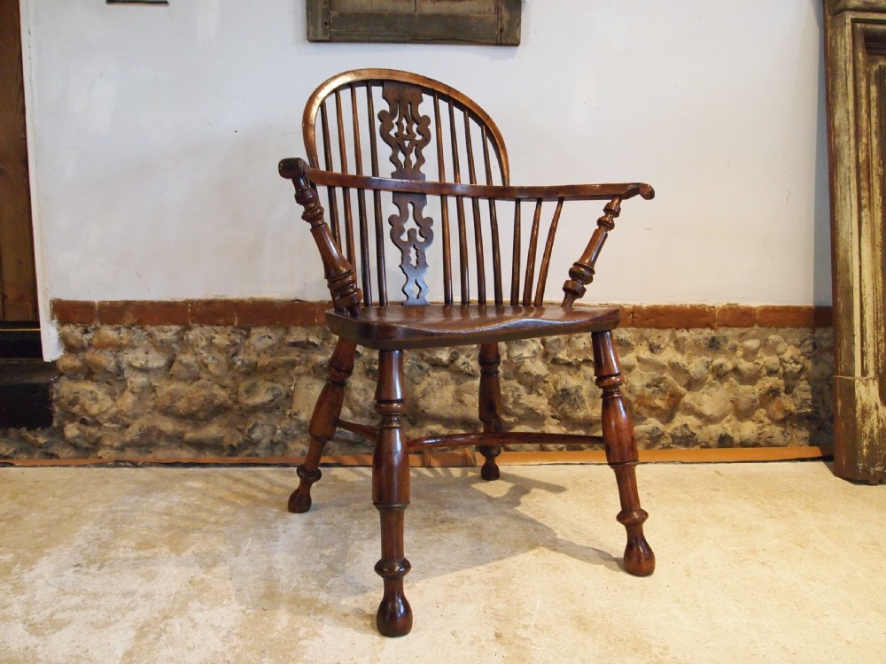 Chair Windsor Pippy & Burr Yew Very fine George III c1800 View XV