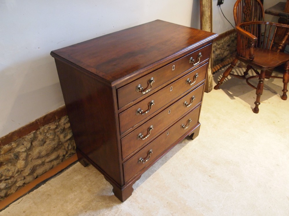 Chest of drawers small George III Bachelors Mahogany c1790 View IX