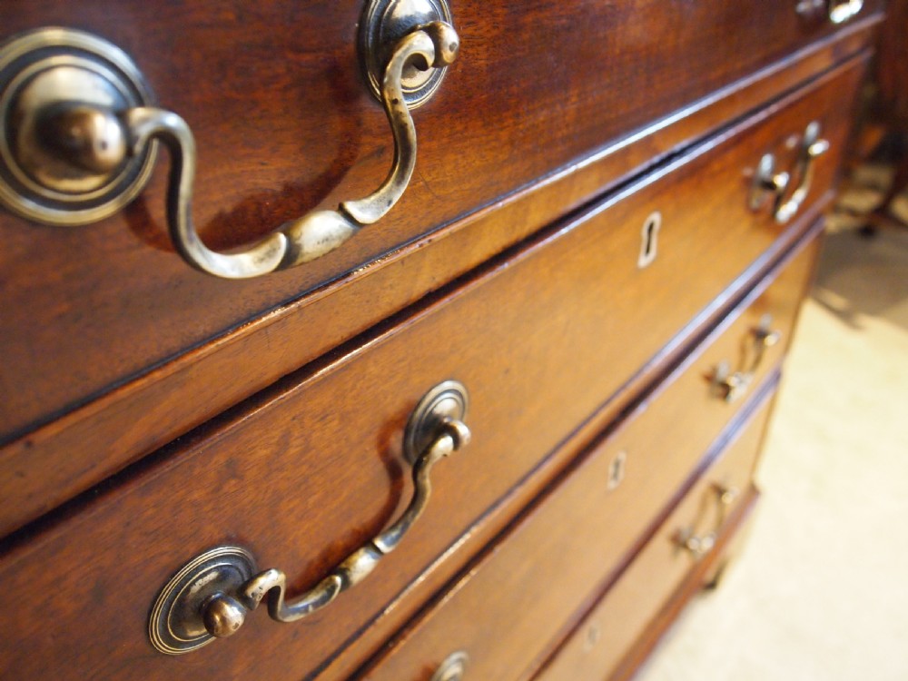 Chest of drawers small George III Bachelors Mahogany c1790 View X
