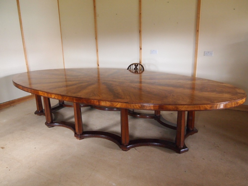 Table dining Boardroom large Edwardian seats 20 Norwich Union c1900 View VII