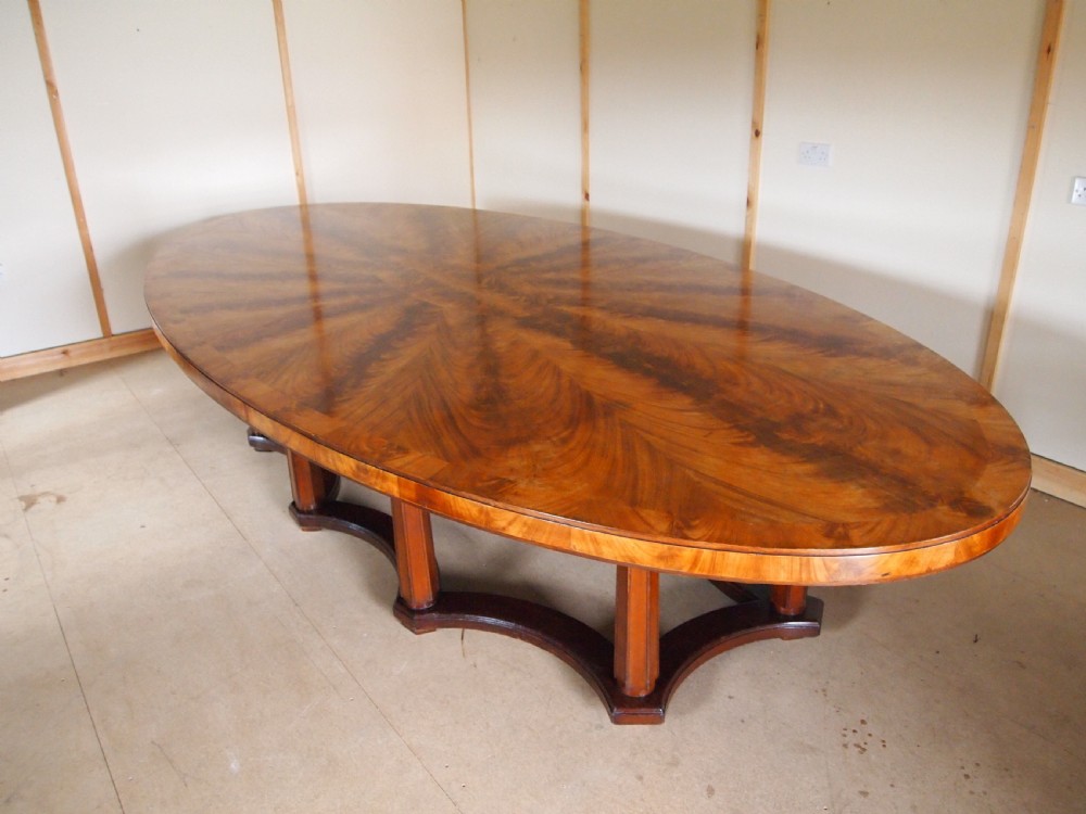 Table dining Boardroom large Edwardian seats 20 Norwich Union c1900 View IX