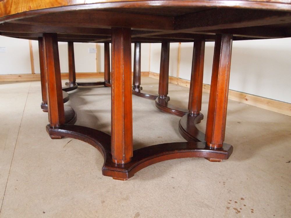 Table dining Boardroom large Edwardian seats 20 Norwich Union c1900 View X