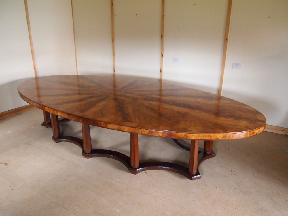 Table dining Boardroom large Edwardian seats 20 Norwich Union c1900 View XI