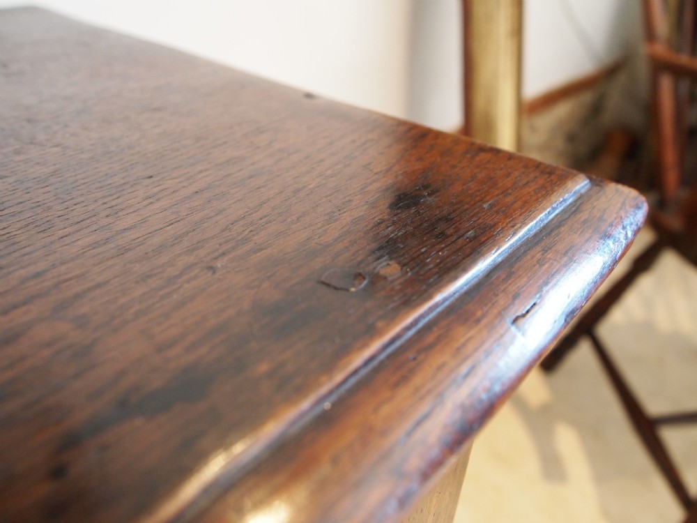 Table rare Queen Anne Oak side hall console lowboy c1700 View IV