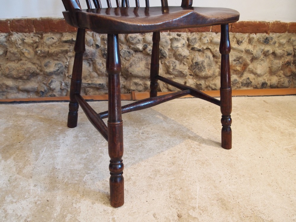 Chair Yew Elm Windsor armchair George III c1820 View V
