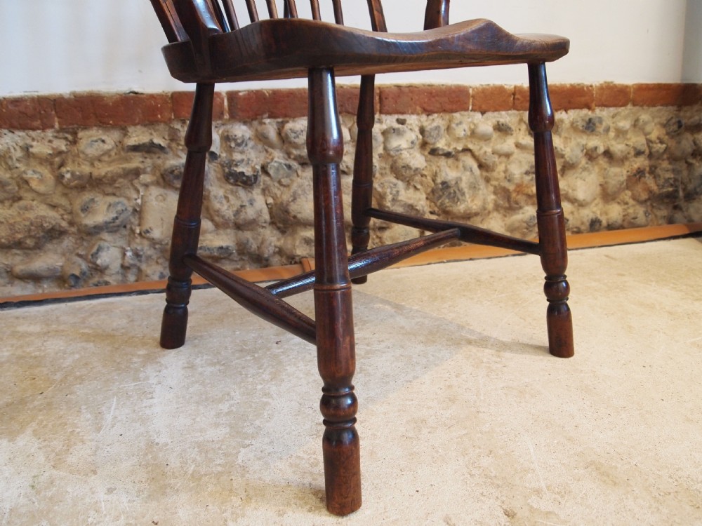 Chair Yew Elm Windsor armchair George III c1820 View XII