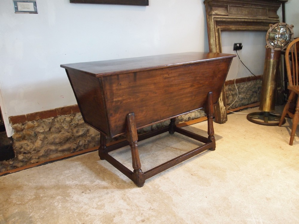 Chest trunk dough bin George III Elm c1800 View VII