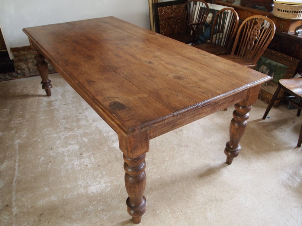 Table Victorian Oak kitchen refectory farmhouse dining c1880