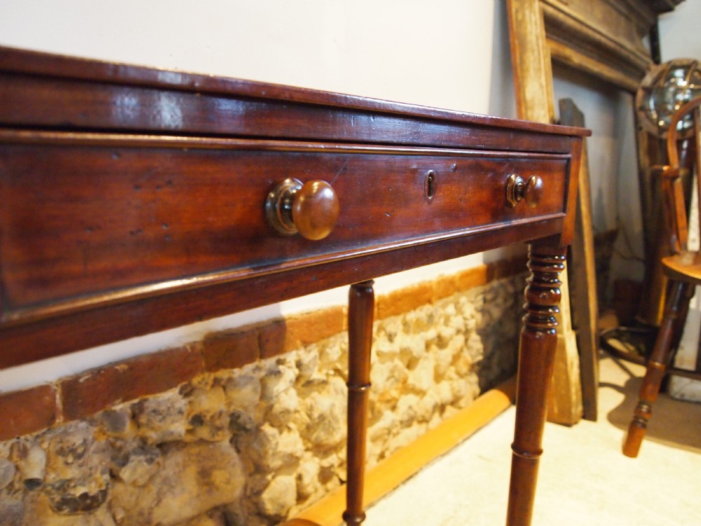 Table fine George IV Regency side hall console Mahogany c1825 View IV