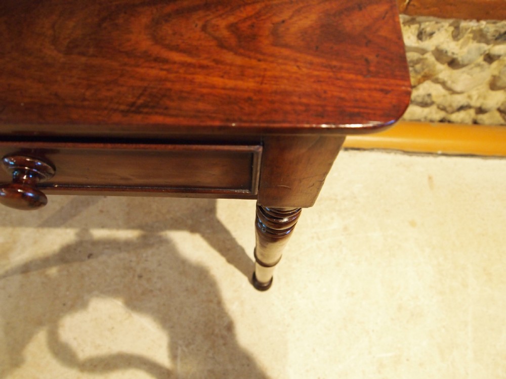 Table fine George IV Regency side hall console Mahogany c1825 View V