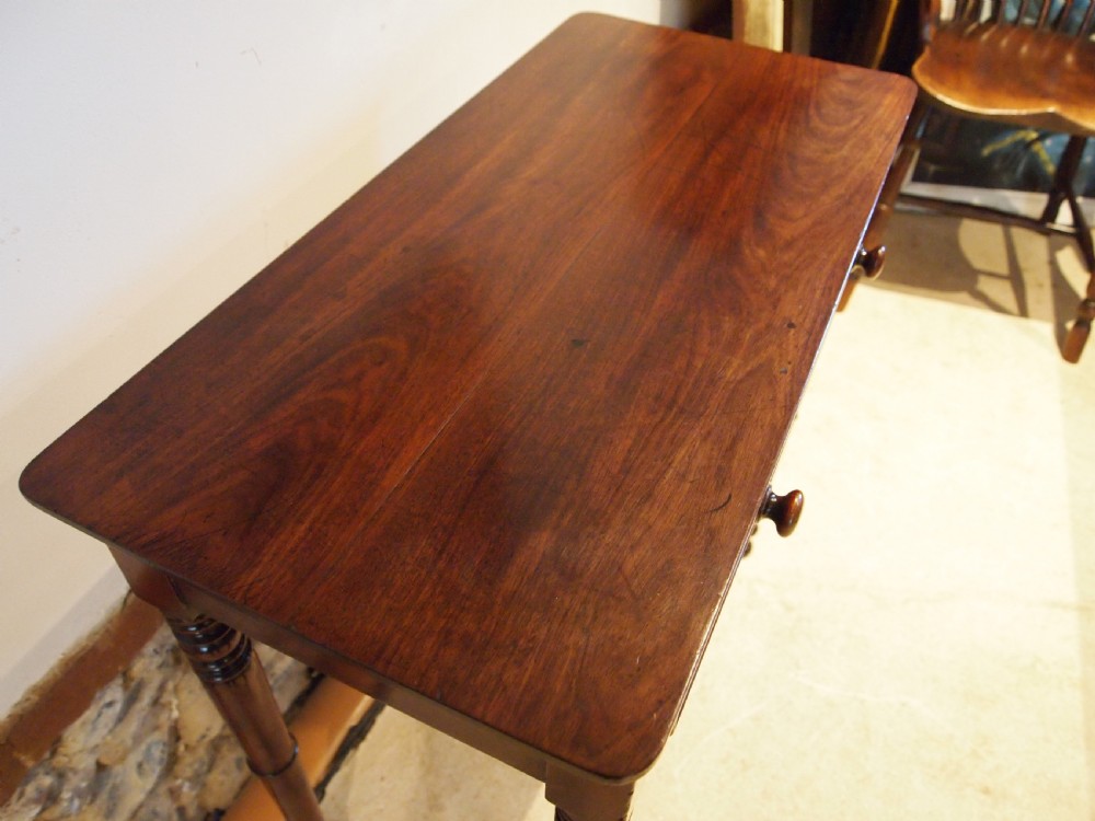 Table fine George IV Regency side hall console Mahogany c1825 View VI