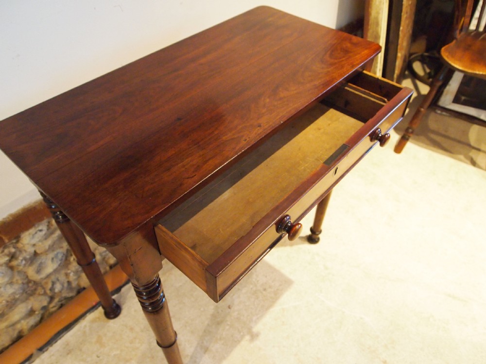 Table fine George IV Regency side hall console Mahogany c1825 View VII