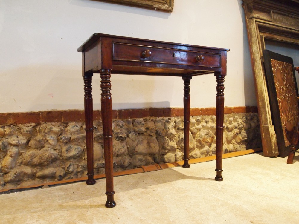 Table fine George IV Regency side hall console Mahogany c1825 View X