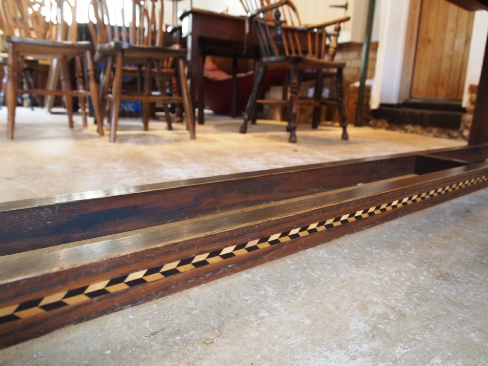Table very rare stunning Arts and Crafts Oak dining refectory c1900 View VI