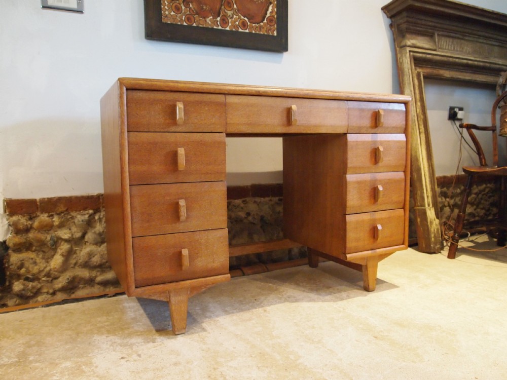 Desk Heals of London Oak c1930 View VI