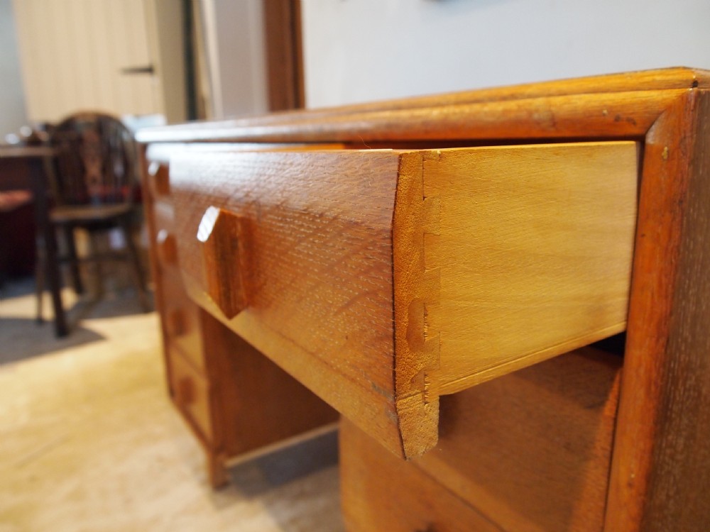 Desk Heals of London Oak c1930 View X