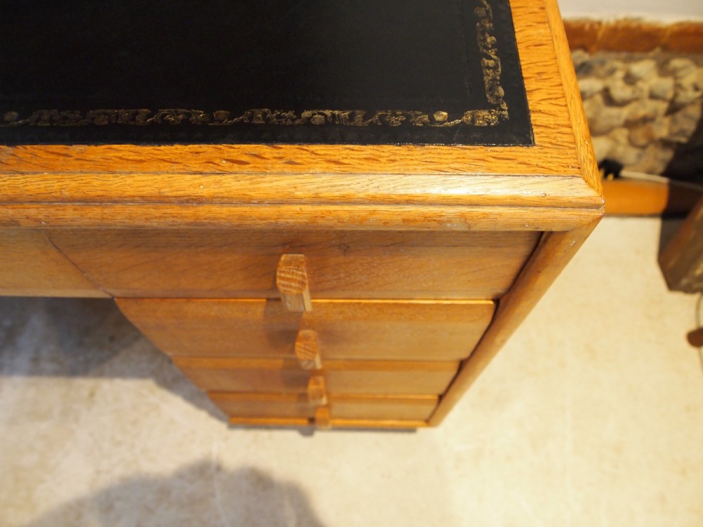 Desk Heals of London Oak c1930 View XI