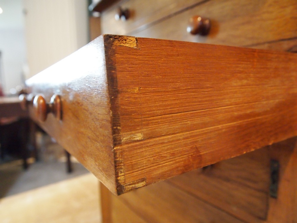 Chest of drawers Wellington chest Oak Victorian c1870 View IV