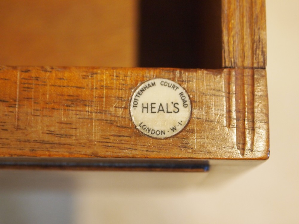 Bedside chests cabinets Heals of London Walnut Art deco c1930 View II