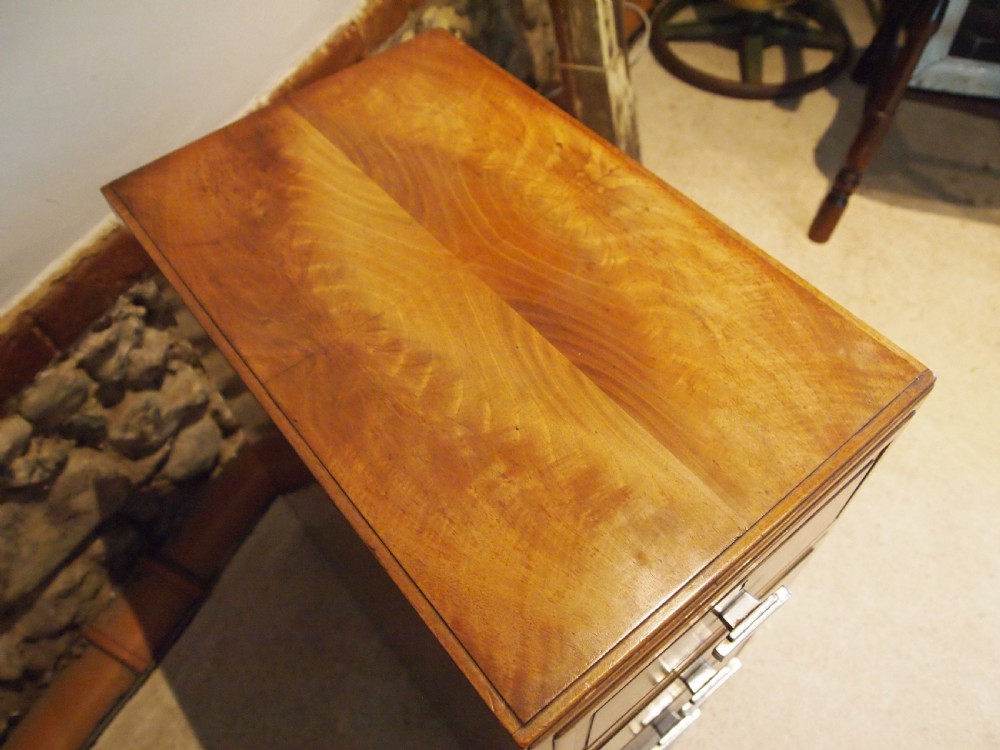 Bedside chests cabinets Heals of London Walnut Art deco c1930 View V