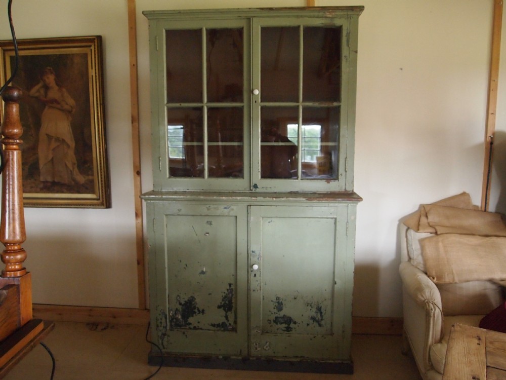 Cupboard pantry dresser French original paint c1880