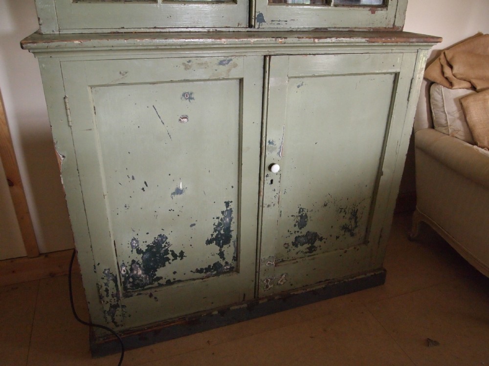 Cupboard pantry dresser French original paint c1880 View III