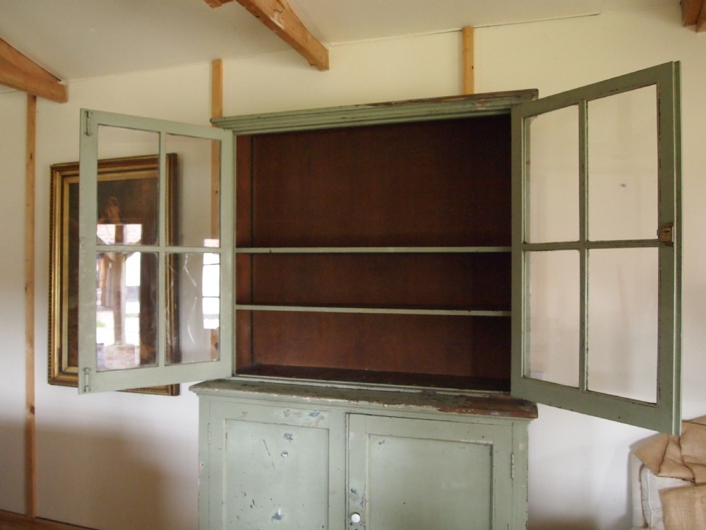 Cupboard pantry dresser French original paint c1880 View IV