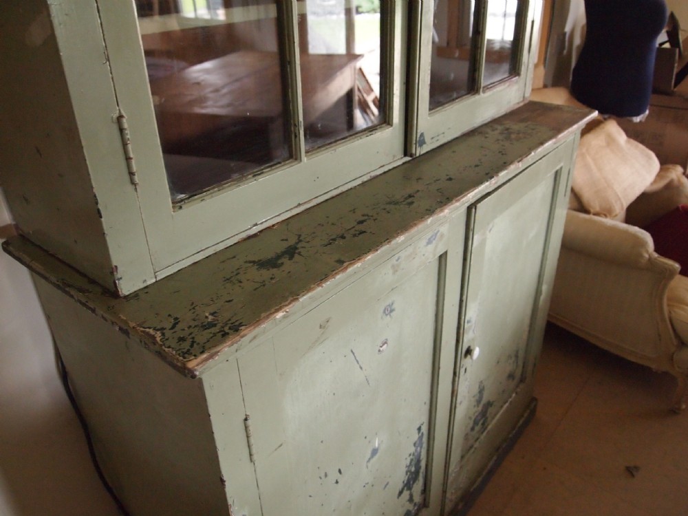 Cupboard pantry dresser French original paint c1880 View V