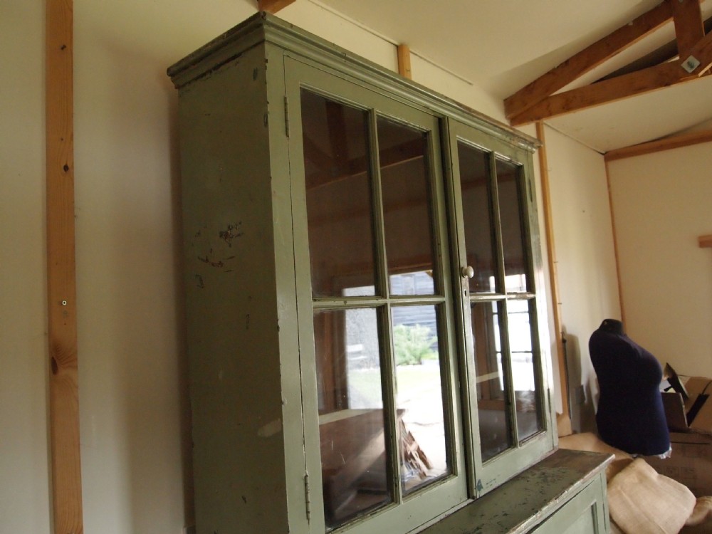 Cupboard pantry dresser French original paint c1880 View VI
