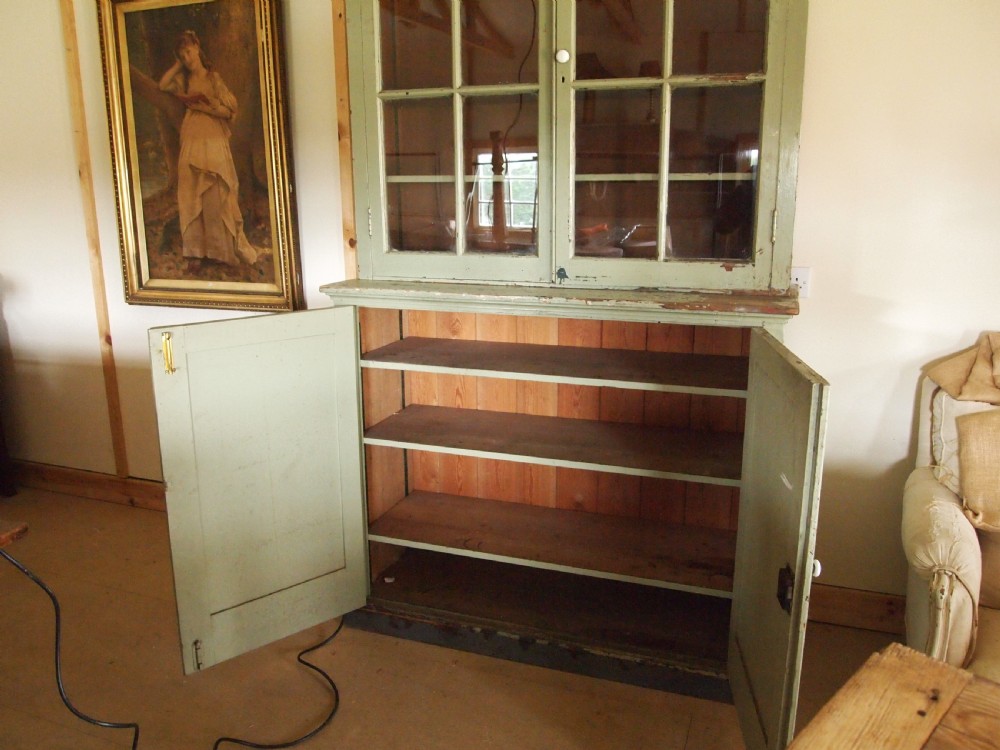 Cupboard pantry dresser French original paint c1880 View VII