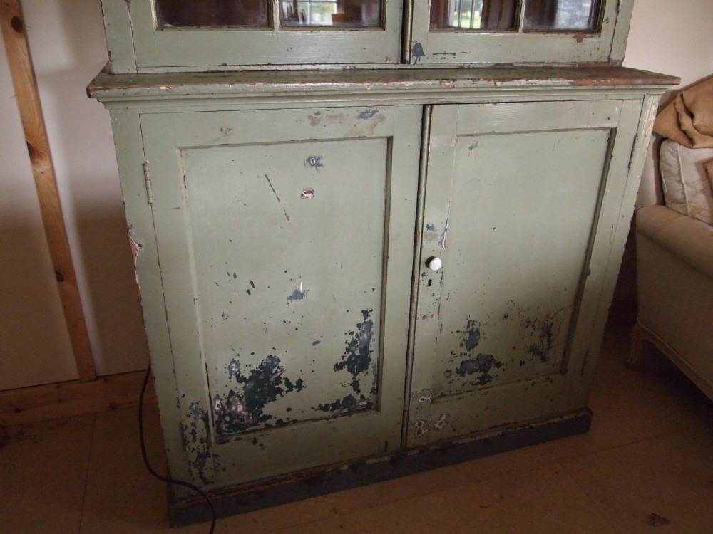 Cupboard pantry dresser French original paint c1880 View VIII