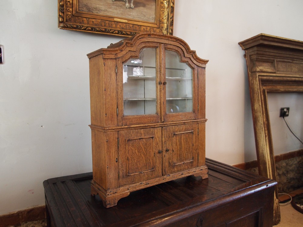 Rare miniature apprentice dresser Oak c1880