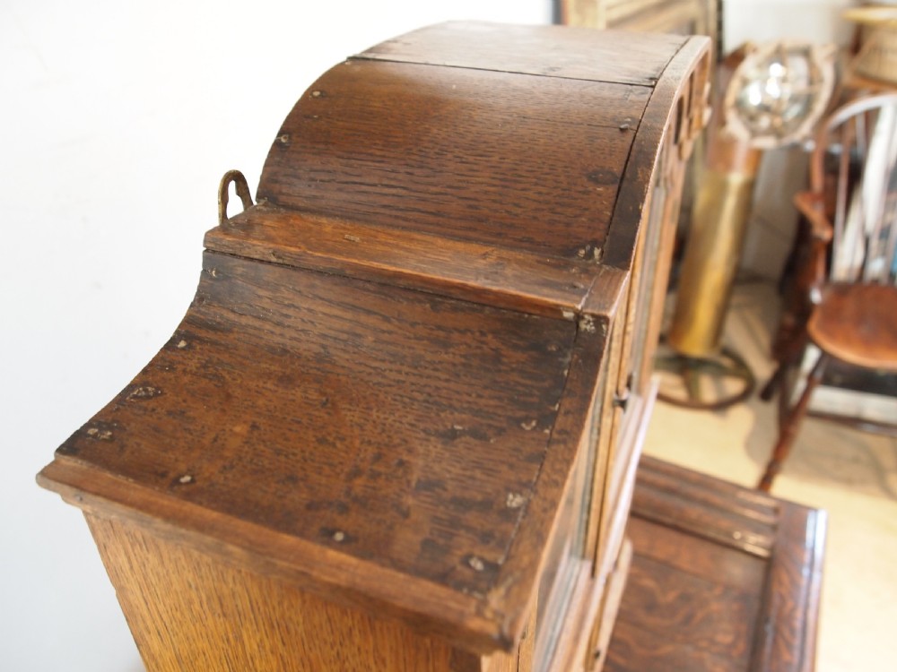 Rare miniature apprentice dresser Oak c1880 View VI