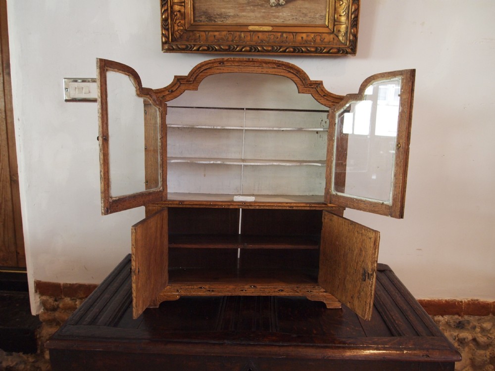 Rare miniature apprentice dresser Oak c1880 View VIII