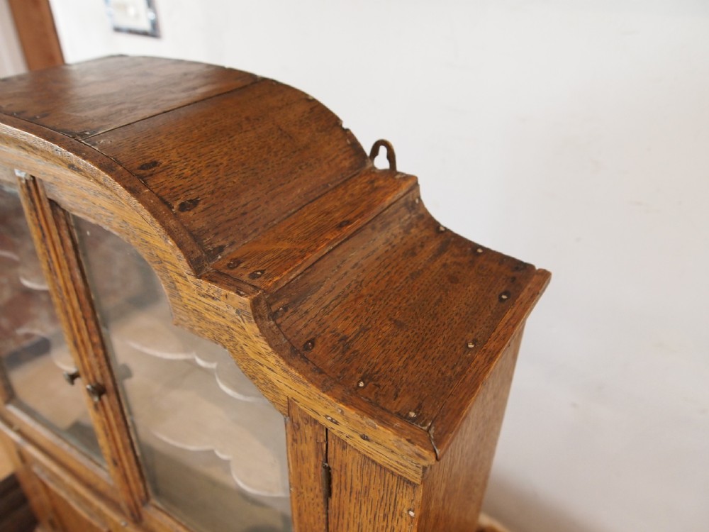 Rare miniature apprentice dresser Oak c1880 View IX