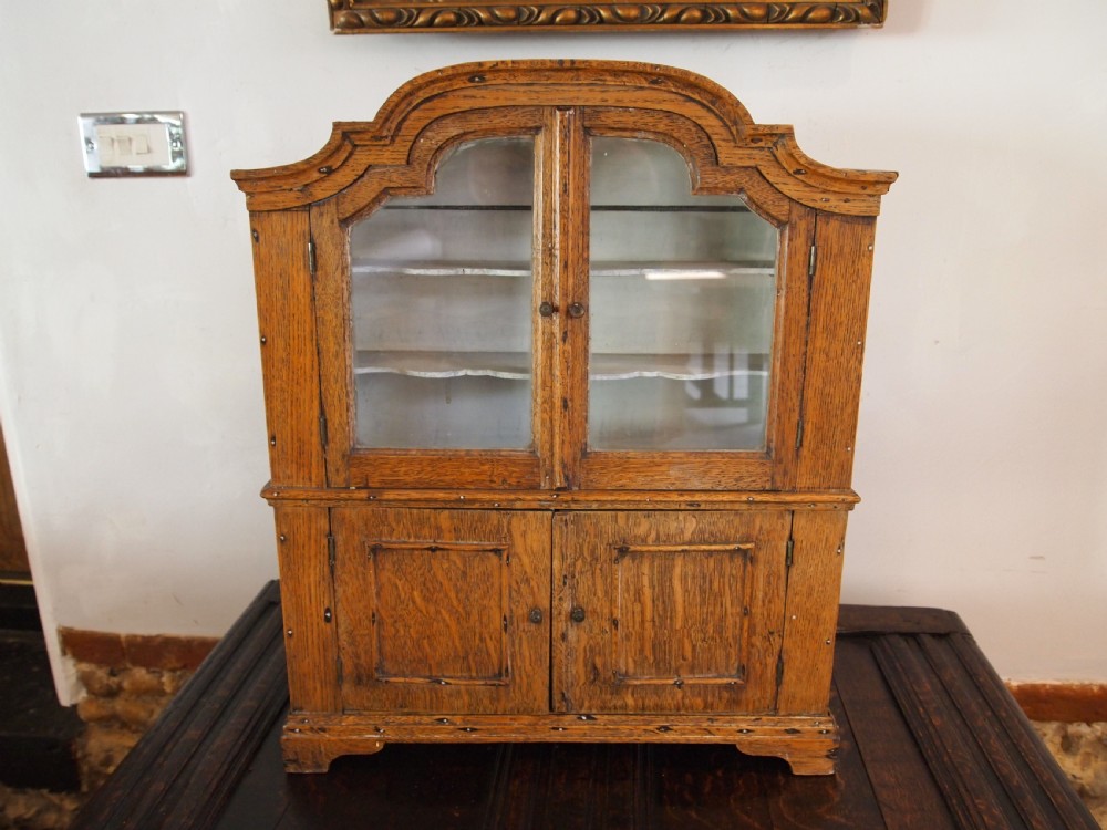 Rare miniature apprentice dresser Oak c1880 View X