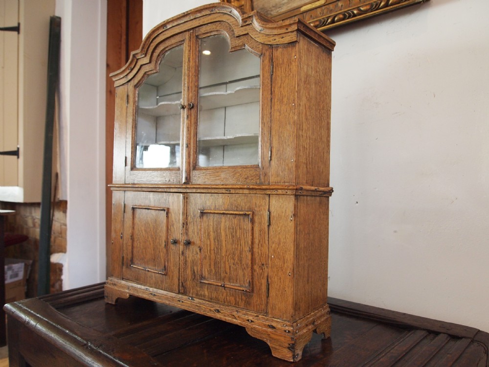 Rare miniature apprentice dresser Oak c1880 View XII
